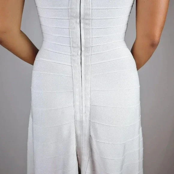 Herve Leger White Nahla Bandage Dress $1290 - Picture 10 of 14